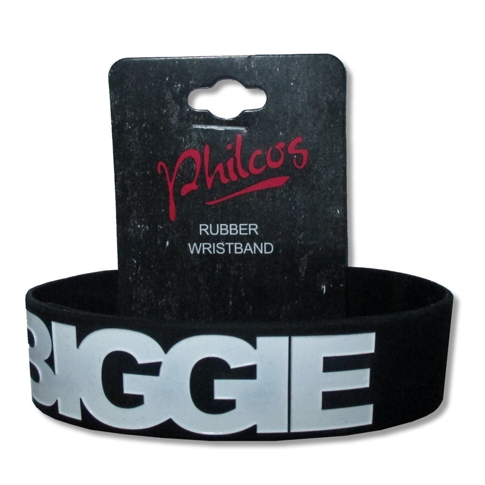 NOTORIOUS BIG ノートリアスBIG - WHITE LOGO SILICONE WRISTBAND / ラバーブレスレット 【限定品】 / リストバンド - PGS